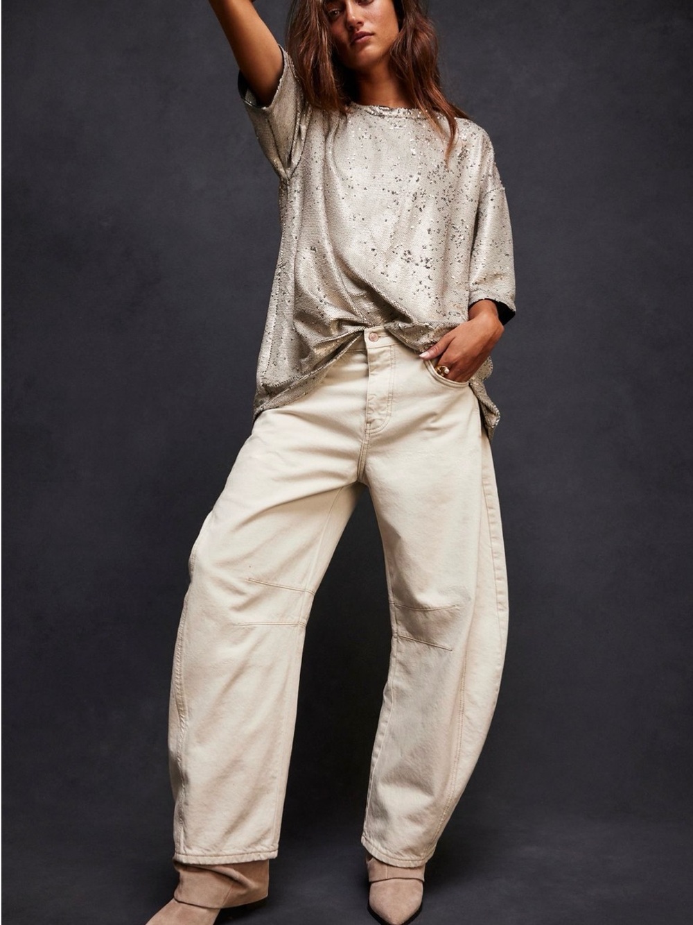 Freepeople Sequin Tee